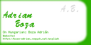 adrian boza business card